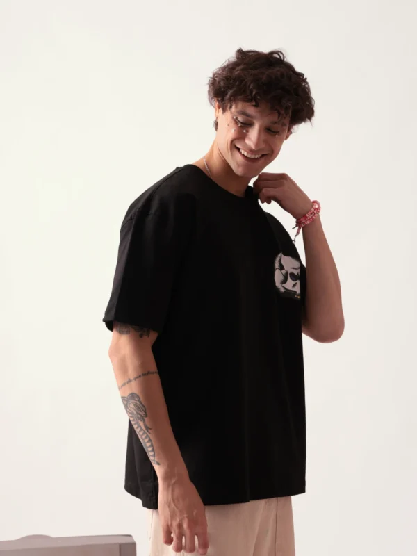 CICADA BLACK BUTTERFLY SKULL OVERSIZED TSHIRT - Image 6