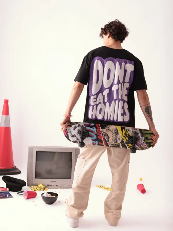 MEN DONT SMILE  BLACK OVERSIZED TSHIRT - Image 6