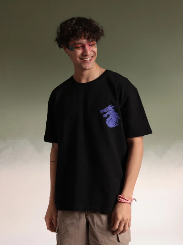MEN GRAPHIC DRAGON OVERSIZED TSHIRT - Image 3
