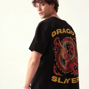 Men-Black-Dragon-Printed-Oversized-Tshirt-02