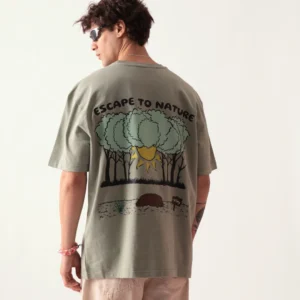 MEN'S ESCAPE TO NATURE OVERSIZED TSHIRT