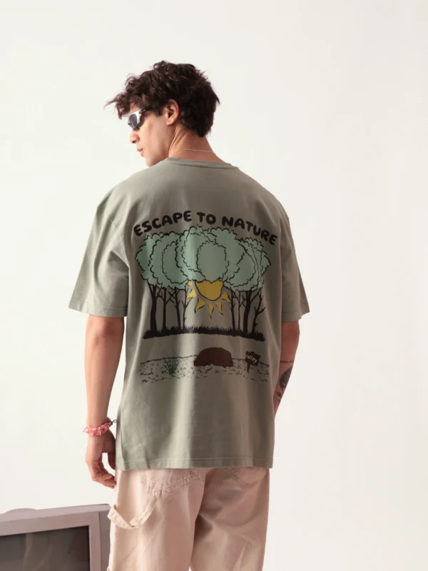 MEN'S ESCAPE TO NATURE OVERSIZED TSHIRT
